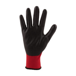 RED PU COATED GENERAL HANDLING GLOVES