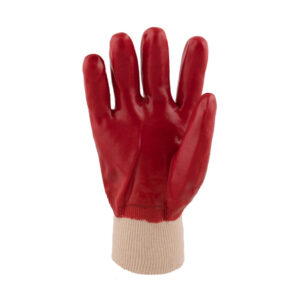 RED PVC MEDIUM WEIGHT WRIST GLOVES