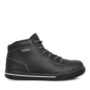 REBEL HI TOP BOOT BLACK
