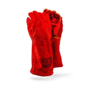 WELD RED LEATHER GLOVES