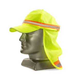 REFLECTIVE BASEBALL CAP WITH NECK PROTECTOR
