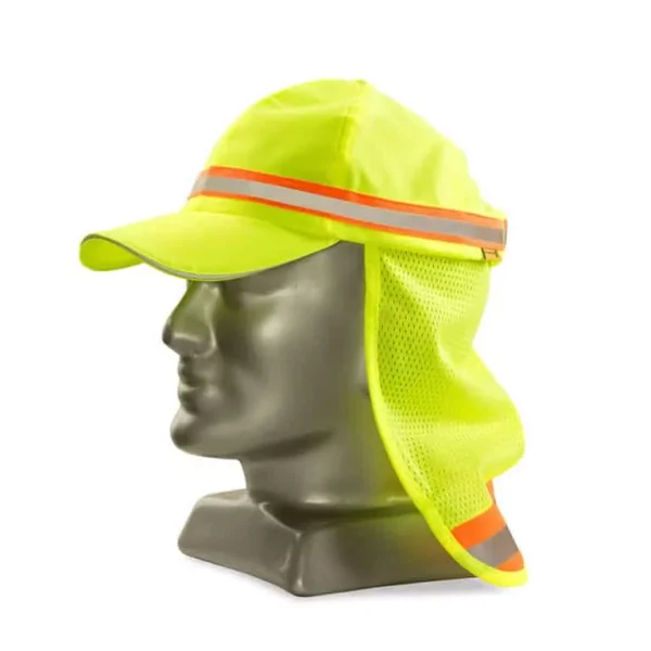REFLECTIVE BASEBALL CAP WITH NECK PROTECTOR