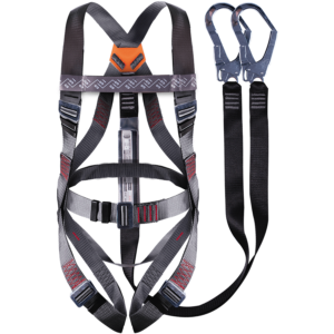 SISI BELTED HARNESS DOUBLE LEG LANYARD WITH SCAFFOLDING HOOKS