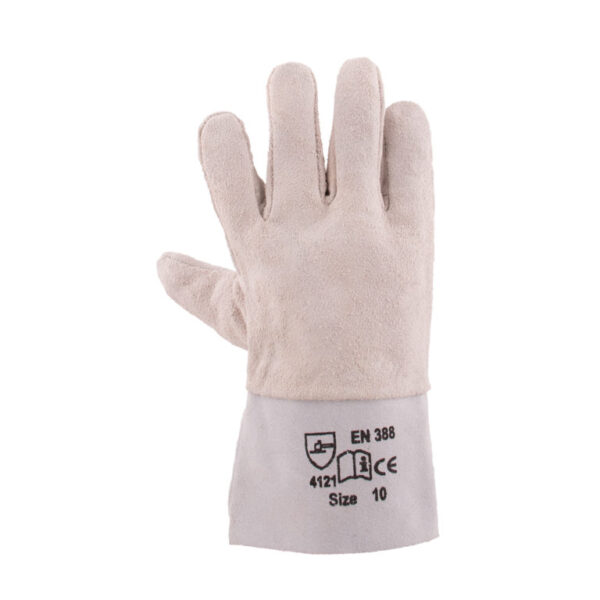 CHROME LEATHER GLOVES WRIST LENGTH - Image 2