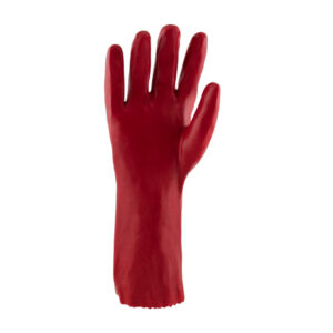 RED PVC MEDIUM WEIGHT ELBOW GLOVES