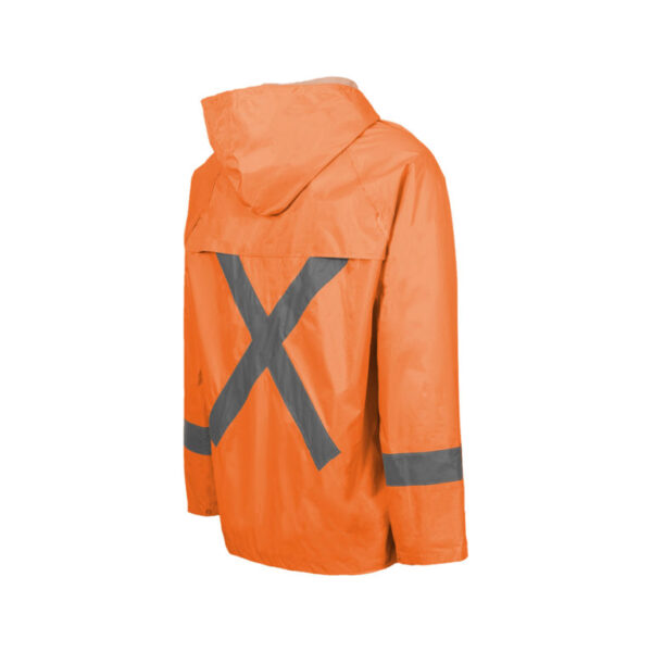 RUBBERIZED HI VIZ REFLECTIVE ORANGE RAINSUIT - Image 2