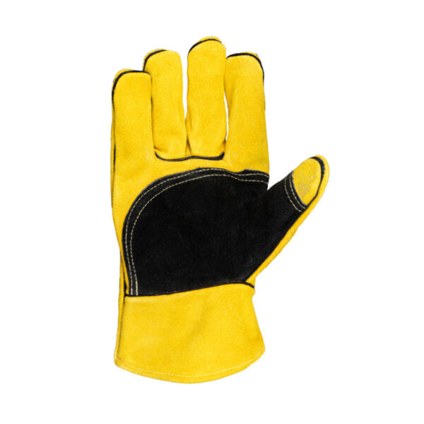 YELLOW LINED WELDERS SUPERIOR WRIST LENGTH GLOVES - Image 2
