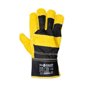 CHROME LEATHER YELLOW CANDY SUPERIOR WRIST GLOVES